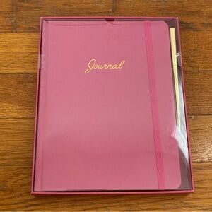 Pink Journal with Gold Pen